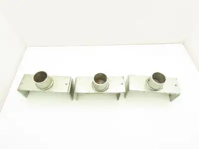 7.25-8.5" Tabletop Bottle Conveyor Leg Stand Mounting Bracket 2" Pipe Lot of 3