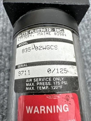 New | in-Stock Watts FluidAir B35-02WGCS Air Pressure Regulators California US | Davliegogo LLC #1705398