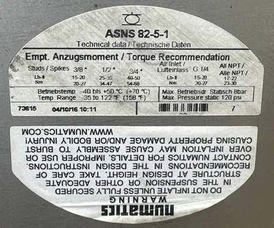 NEW Numatics ASNS 82-5-1