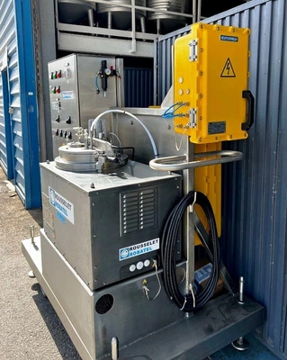 Rousselet Robatel RC 20 Vx R ATEX perforate basket centrifuge, 316L SS.