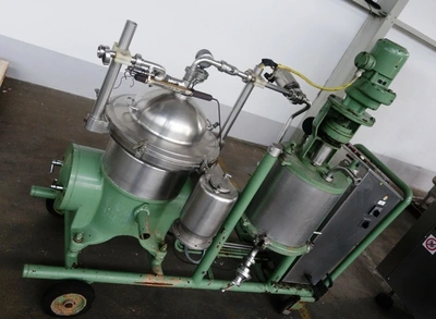 Westfalia SAMR 3036 clarifier skid, 316SS.