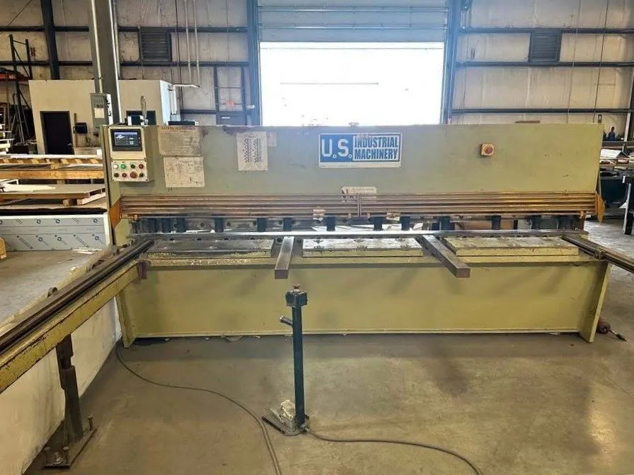 Used 2013 US INDUSTRIAL US1025PMS 1/4 X 10 SHEAR Power Squaring Shears (Inch) Illinois US | Asset Exchange Corporation #878723