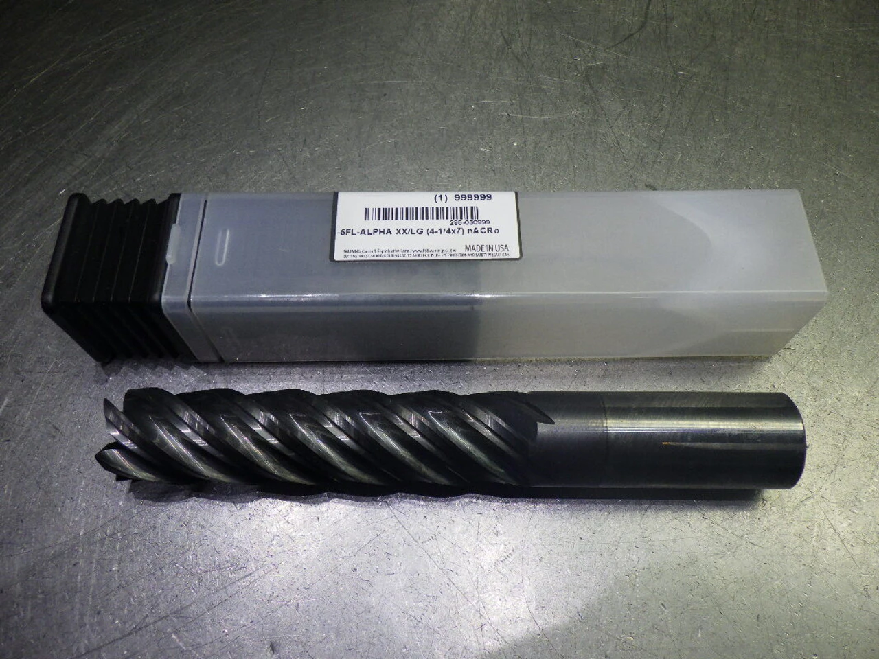 Monster 1" 5 Flute Carbide SQ XX/LG Endmill 1" Shank 295-030999 (LOC1353D)