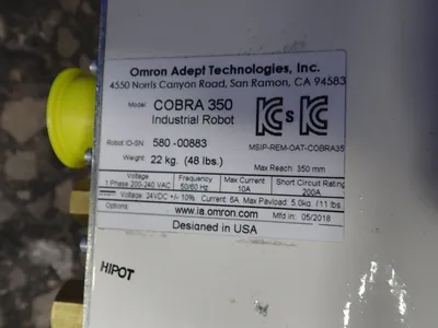 Used OMRON ADEPT COBRA 350 Robots Ohio US | HGR 24 #729742
