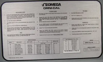 USED OMNI-CAL ONMI-CAL-B-110