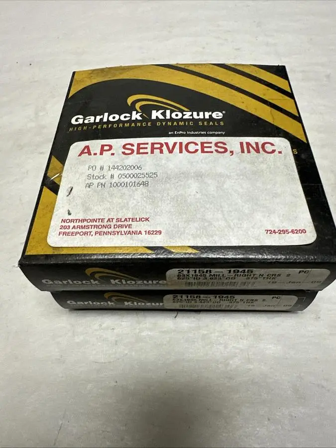 USED GARLOCK KLOZURE 21158-1945