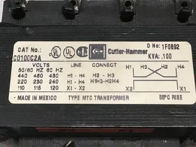 USED CUTLER HAMMER C0100C2A