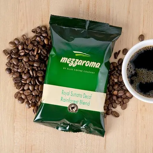 Ellis Mezzaroma 100% Rainforest Alliance Certified Dark Roast Ground Decafe  Cof