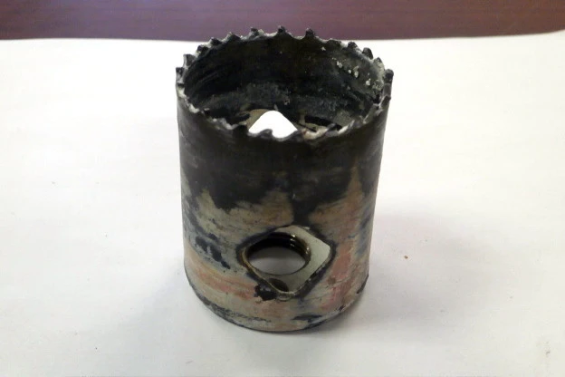 Used 1 3/4" Bi-metal Hole Saw with 1 3/4" dept