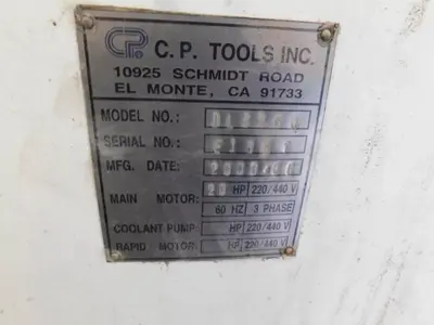 32" X 60" BIRMINGHAM MODEL #DL3260 GAP BED ENGINE LATHE, 2006, 5" HOLE : YOBRO #25340