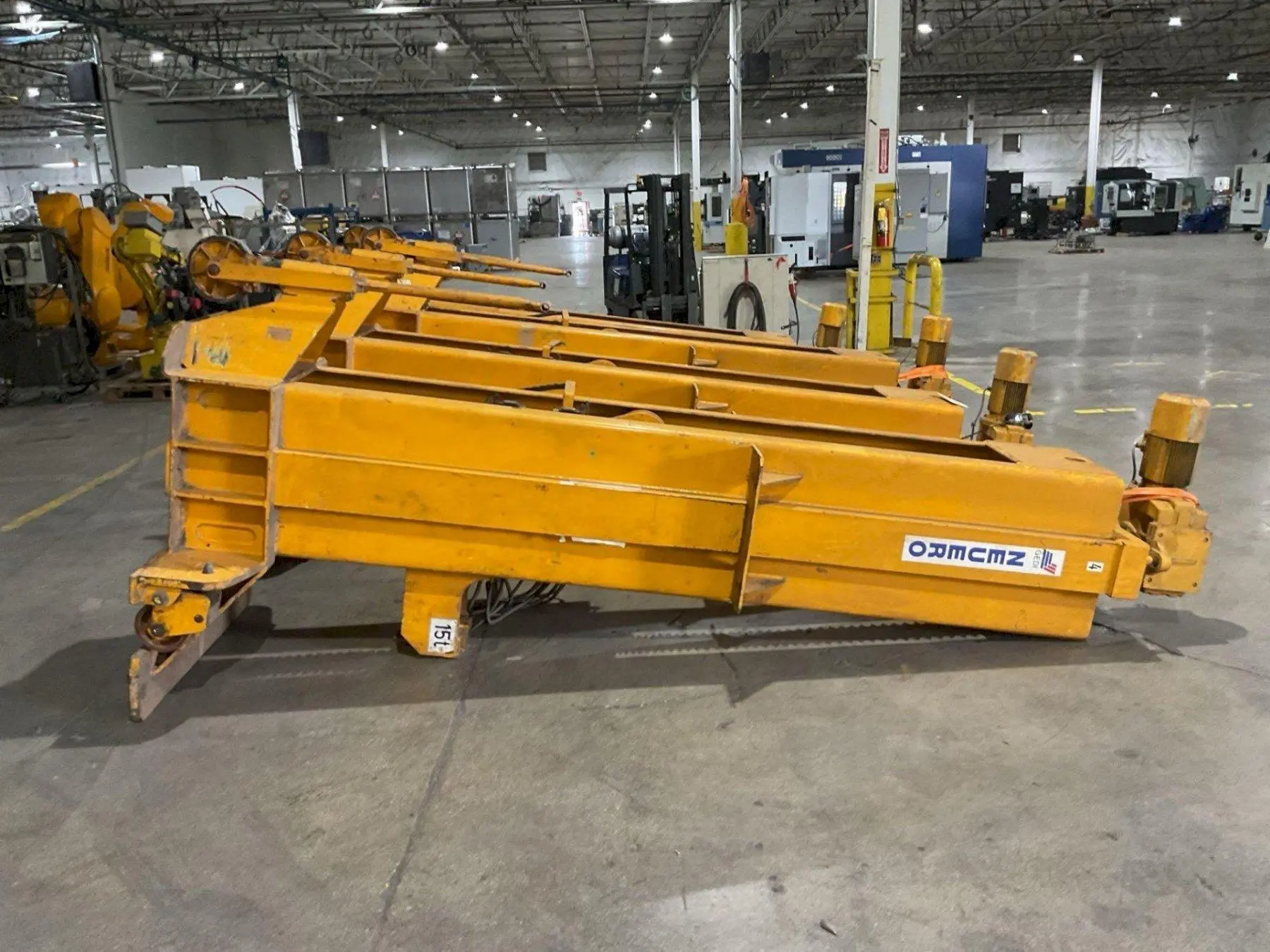 (4) 15 TON (120,000 LBS TOTAL) NEUERO / RAILQUIP MODEL #3275 HEAVY DUTY MOBILE JACK LIFTS: YOBRO #23869