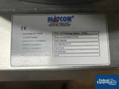 NEW Metolift Metolift Pillar Lift Discharge Station, Model M5414-83-C2D2