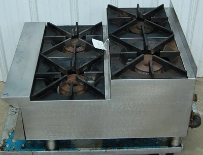 142-0542 Star 804HA-SU 24” Gas Countertop Step-Up Hot Plate