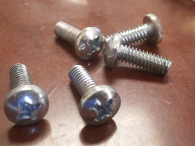 Pan Head Phillip Bolt (54 pieces) 1/4"-20 X 3/4" Zinc - Coarse Thread