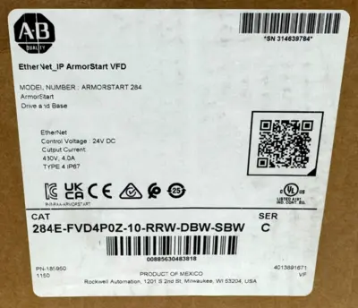 USED ALLEN-BRADLEY ALLEN BRADLEY 284E-FVD4P0Z-10-RRW-DBW-SBW