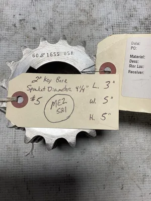 Stainless Steel 4 1/4” Triple Sprocket Wheel With 2″ Bore