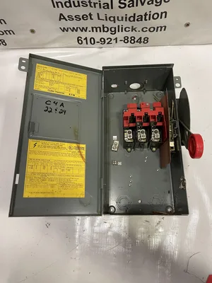 Eaton Cutler-Hammer DH362URK 60A 3 Pole Non-Fusible Safety Disconnect Switch
