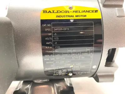 34F029-0873 | Baldor Reliance  Industrial Electric Motor 3-Ph 1/2HP 1725rpm 575V - New Other