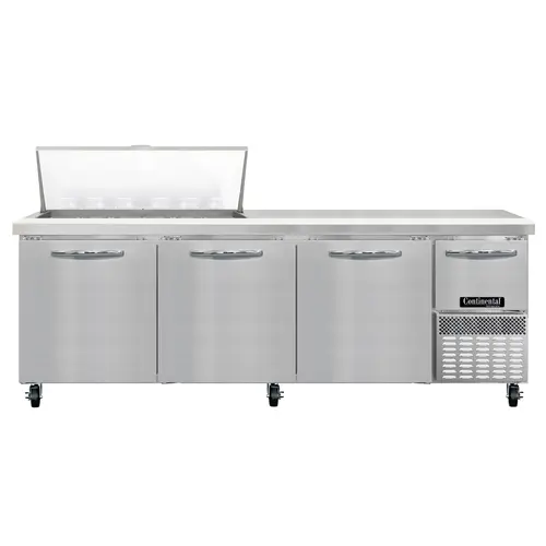 Continental RA93N18M 93" Sandwich/salad Prep Table W/ Refrigerated Base, 115v