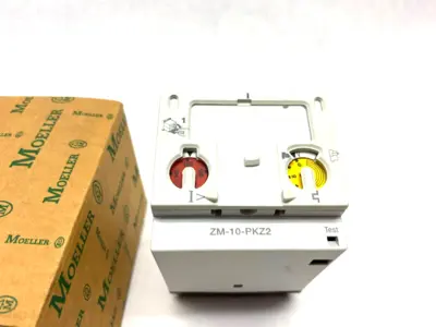 USED MOELLER ADJUSTABLE MOTOR PROTECTION TRIP BLOCK 6-10A, 80-140A