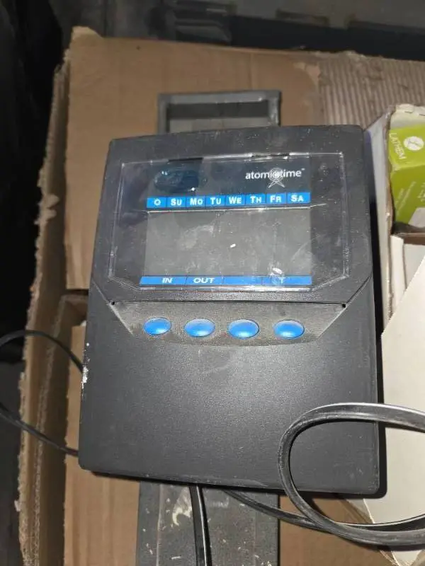 Time Clock, Time Cards, Time card holder