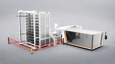 BODOR iTransTower3 Automatic Sheet Loading, Unloading, & Storage Device | Li10 Laser (1)