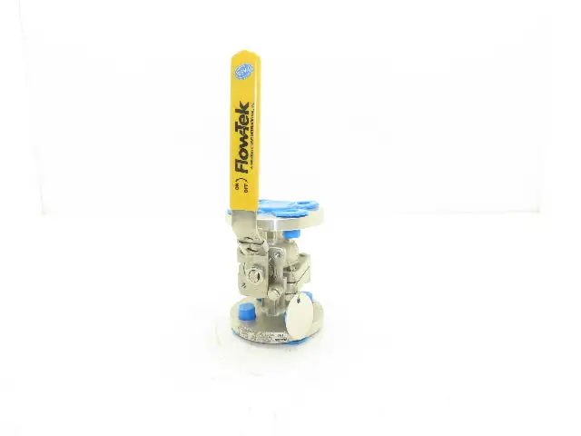 FlowTek F15 1/2" 150 Flanged 2pc Stainless Ball Valve 275psi 316SS/CF8M