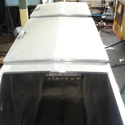 SPC6085  Tank 1000 gallon vertical tank, Stainless Steel, slope