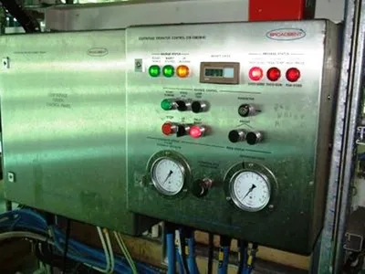 (2) Broadbent 59 x 21" perforate basket centrifuges, 316SS.