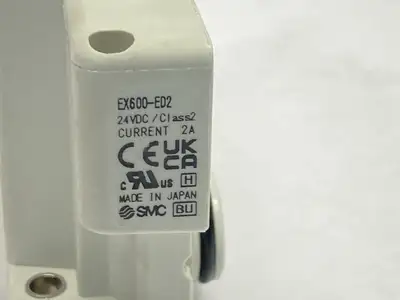 New | in-Stock SMC SMC EX600-ED2 SERIAL INTERFACE END PLATE UNIT, M12 5-PIN, D-SIDE PLC Ethernet Equipment | Maverick Industrial Sales #1099406