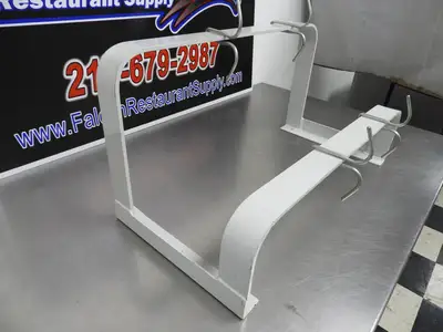 Used Falcon Restaurant Supply Used 24"x12"x12" Commercial Wall Mounted Pan Hanger with Four Hooks Restaurant Equipment (Miscellaneous) Illinois US | Falcon Restaurant Supply #1376489