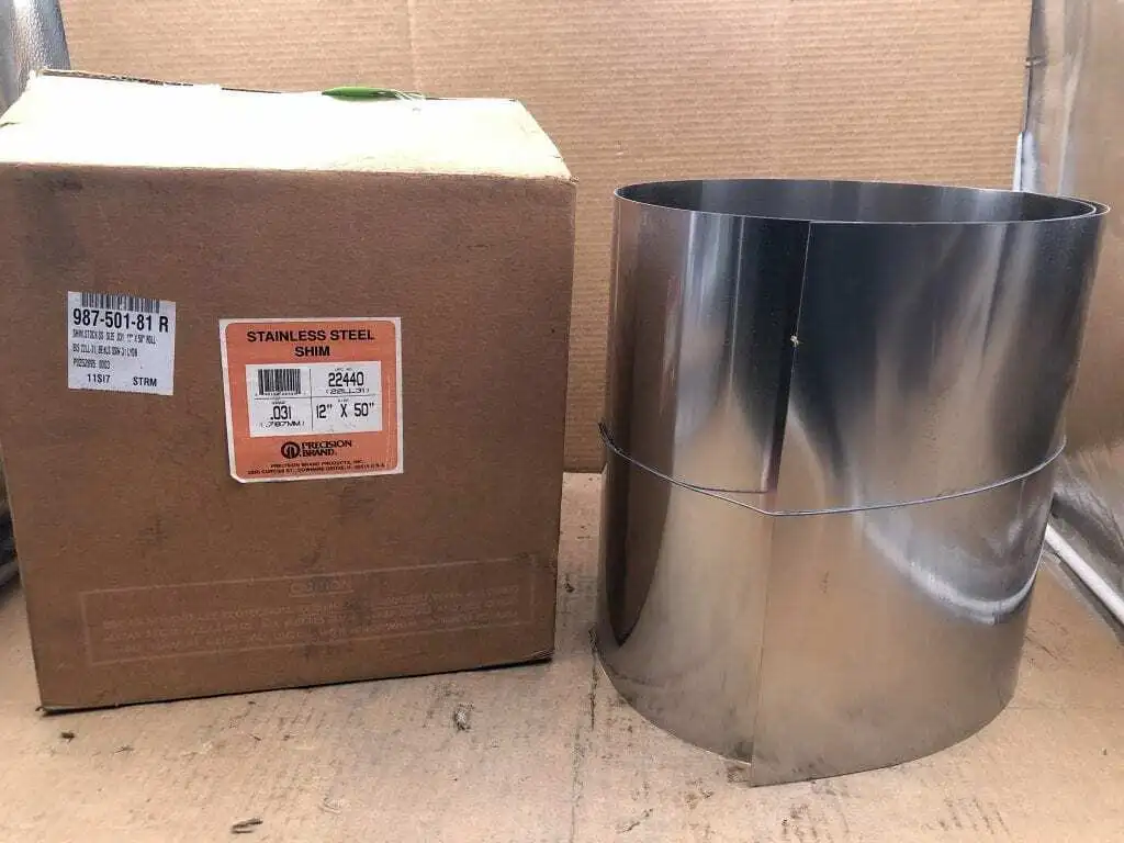 Precision Brand 22440 Stainless Steel Shim 12″ X 50″ .031 Gauge -NIB