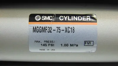 SMC MGGMF32-75-XC18 Cylinder Slide Used