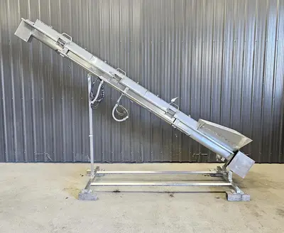 Used Screw Conveyor, 4” diameter x 138” long