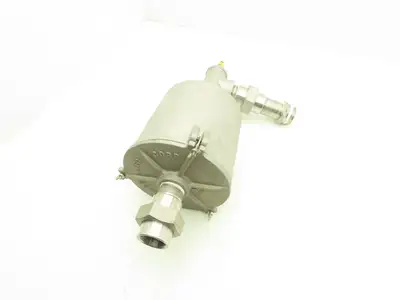 Gast AV461 Intake Vacuum Air Bag Filter Aluminum Housing Pot Style 1-1/4"NPT