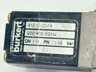 Used Bürkert 413-G-G1/4, 491/000A NW3/G1/8 Pump & Valve Parts Michigan US | Maverick Industrial Sales #1468141