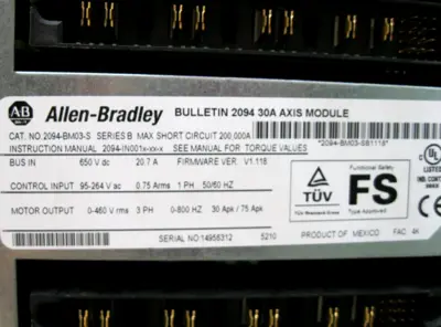 USED Allen-Bradley 2094-BM03-S