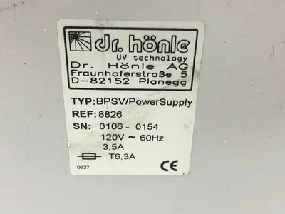 BPSV | Dr. Honle  Power Supply 8826 - Used