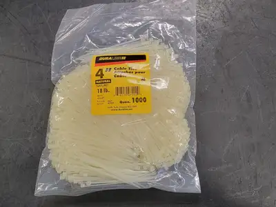 4" Zip Cable Ties 18lbs