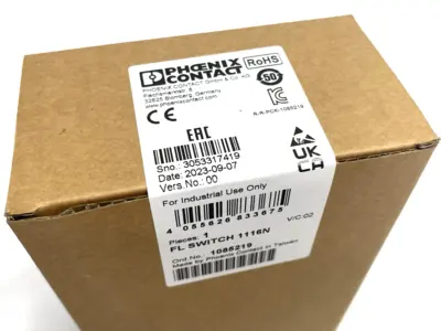 NEW PHOENIX CONTACT NARROW ETHERNET SWITCH, 16-PORTS, 1085219