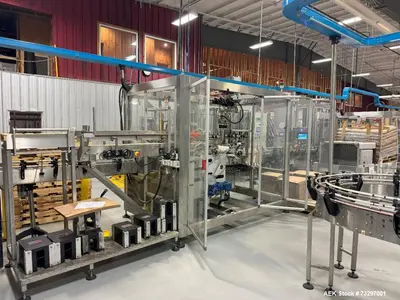 Used Bottling Line – GAI Rotary Filler, APE Packers, ROPP Capper, Case Sealer