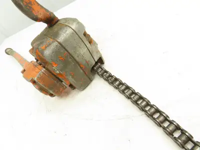 Yale AG2 Pull Lift Chain Hoist Come A Long #50 Roller Chain 5' Length to Hook