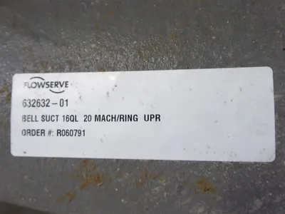 Flowserve 632632-01 Upper Suction Bell for Worthington 16QL20B Pump Surplus