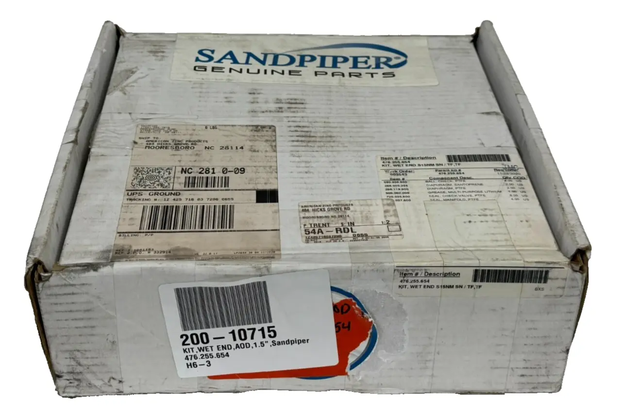 NEW SANDPIPER 476.255.654 PUMP KIT WET END S15NM SN/TF TF
