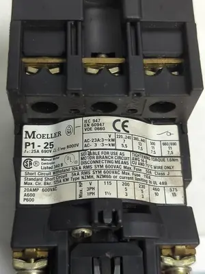 Used MOELLER P1-25 Miscellaneous Equipment (Electrical & Power) | Surplus Asset Holdings #1199147