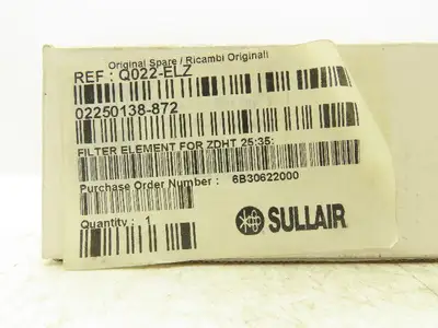 Sullair Q022-ELZ Compressed Air Filter Replacement Element