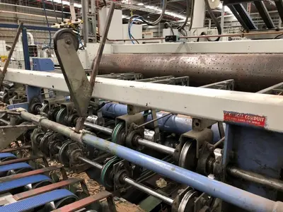66″ x 115″ Koppers 3 color Rotary Die Cutter with Stacker