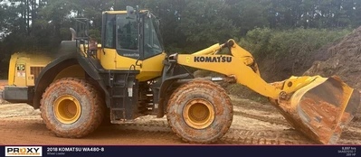 Used 2018 KOMATSU WA480-8 Wheel Loaders Alabama US | Proxy Equipment #1516597