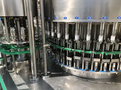 USED 2017 ZHANG J IAGANG, BEIJING CHINA TRI-BLOCK 40 VALVE BOTTLE RINSER, FILLER, CAPPER
