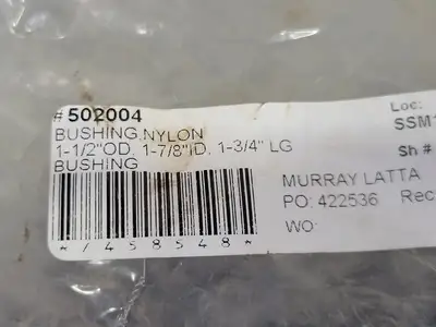 1-1/2"OD 1-7/8"ID 1-3/4"LG Bushing 502004